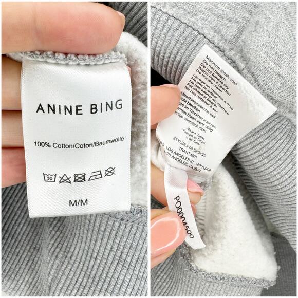 Anine Bing Vintage Eagle Oversized Crew Neck Sweatshirt Medium - Picture 7 of 7